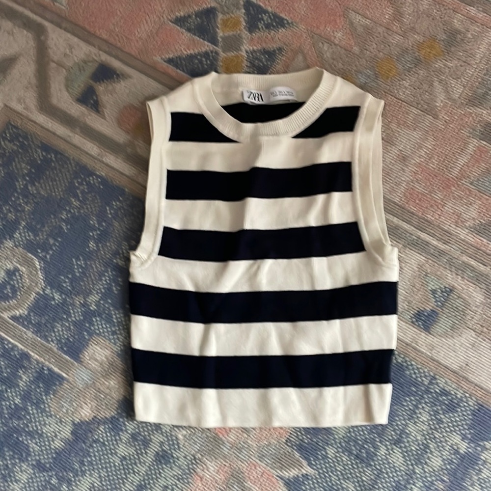 Zara knit stripped tank top!